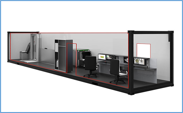 Checkpoint Screening 40 feet Container